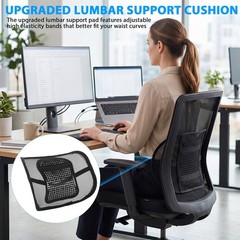 12x16in Lumbar Support Pillow Ergonomic Designed Back Support Cushion