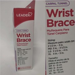 Leader Carpal Tunnel Wrist Brace Left Hand (Beige) X-Large, Reduces Pain and Pro