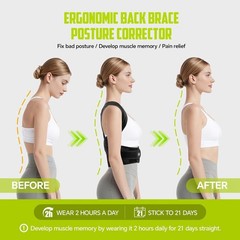 Comfortable Posture Improvement Corrector Full Back Pain Relief For Women/Men