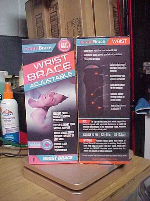 Two Comfy Brace Adjustable Wrist Braces. New