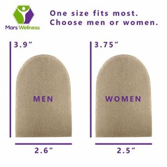 Mars Wellness Gel Heel Cushion Pad – Fabric Cover – Shock Absorbing -…