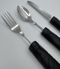 Vive Adaptive Utensil set fork spoon knife arthritis parkinsons hand tremors