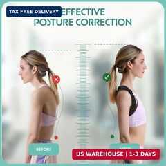 **Posture Corrector for Women & Men – Adjustable Back Brace Support for Upper Ba