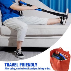 42-Inch Ergonomic Leg Lifter with Large Foot Loop for Post-Surgery Mobility Aid