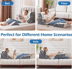 Ahpmeoa 6PCS Wedge Pillow Set for After Surgery, Orthopedic Bed Wedge Pillow