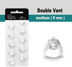 (Double Vent 8Mm) Hearing Aid Domes for Oticon Minifit, Oticon Ear Caps Replacem