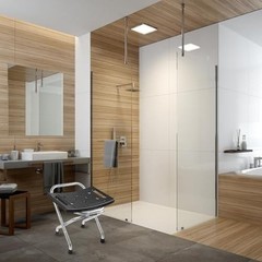 Folding Shower Seat, Stainless Eligible Shower Chair for Inside Shower, 400lbs