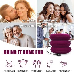 Easy-to-Use Inflatable Neck Stretcher for Effective Spine Alignment & Relaxation