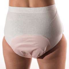 Reusable Adult Briefs with Adjustable Snaps and Elastic Waist