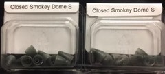 2 Packs of Closed Smokey Domes Small For Phonak Hearing Aids. 20 Domes total.