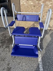 Arjo Huntleigh Carmino Bariatric Shower and Commode Chair + Foot rest- BLB-2000