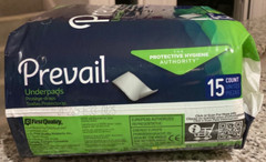 Prevail Underpads 15 Count Large Size, Extra Strong for Adult Incontinence – NEW