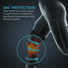 Knee Compression Brace Sleeve Support Sports Joint Injury Pain Relief Arthritis