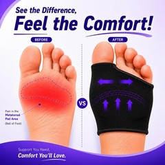 Orthopedic Metatarsal Pads for Women & LARGE: WOMEN 10-13/MEN 7-9.5, Beige