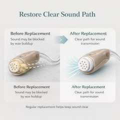 (40 Pcs) Hearing Aids Wax Guards Filters for Phonak,Widex,Resound and Unitron Wa