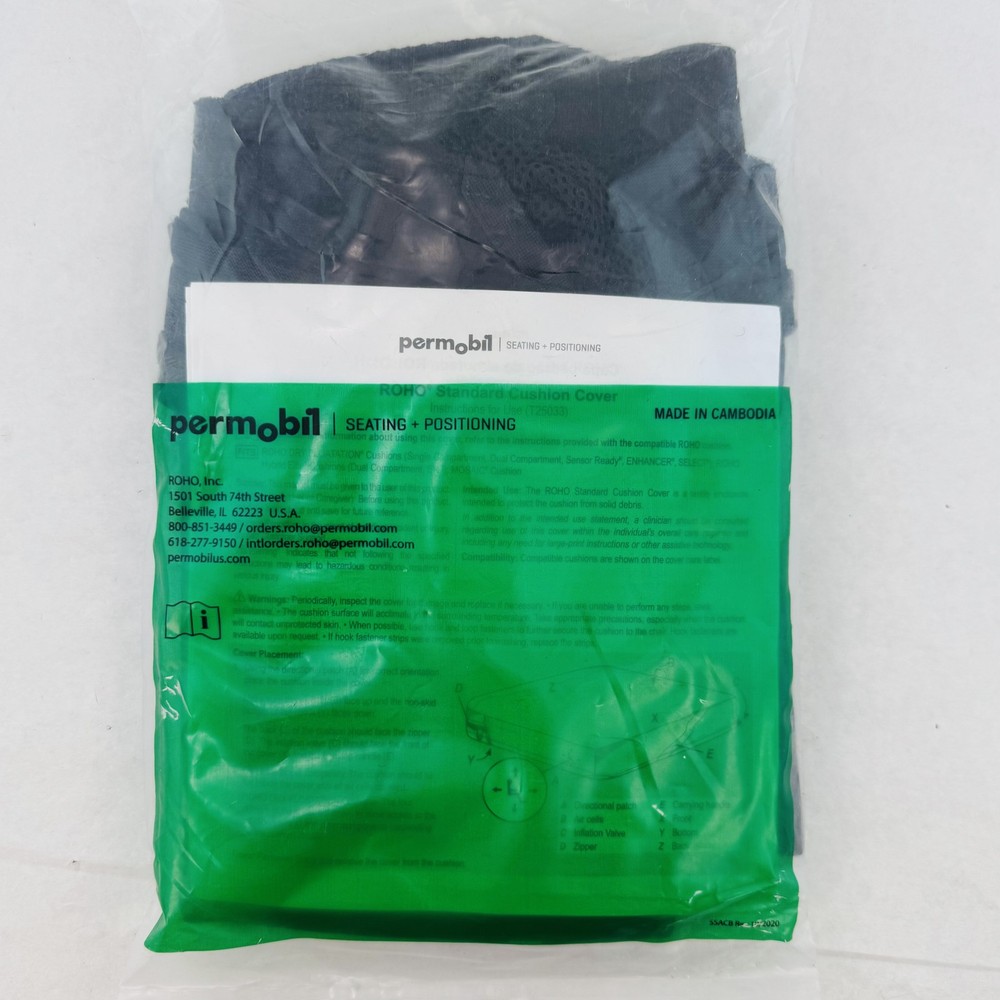 Permobil ROHO Standard Select Cushion Cover COV-SSA99 QS99C 17.75 x 17 x 4.25