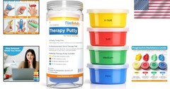 4-Pack Therapy Putty for Teens & Adults – Stress Relief & Hand Strengthening