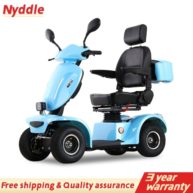 1000W 4-Wheel Heavy Duty Mobility Scooter for Seniors 500lbs 48V/20A 33 Miles