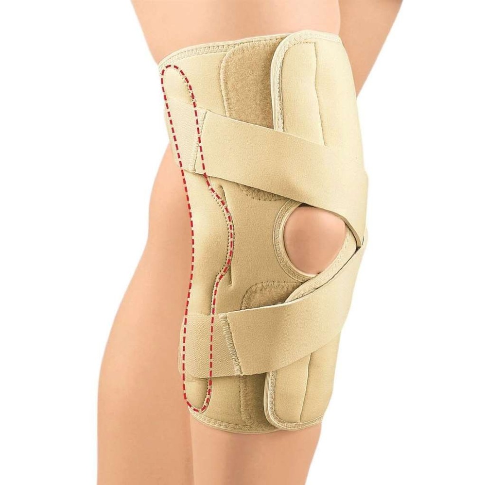 FLA OA/Arthritis Knee Brace Right Leg-(Medial Left, Lateral Right) BEIGE MEDIUM