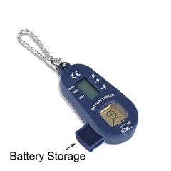 Digital Battery Tester for Hearing Aids with LCD Display and Storage Compartment