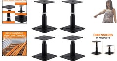 Robust Adjustable Support Jack for Decks and Floors – 4400lb Capacity