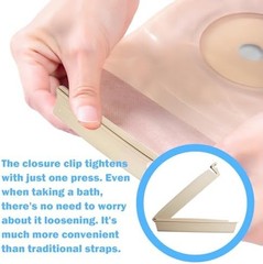 10 Pcs Ostomy Bag Clips,Colostomy,Drainable Pouch Clamps,Colostomy Supplies,Reus