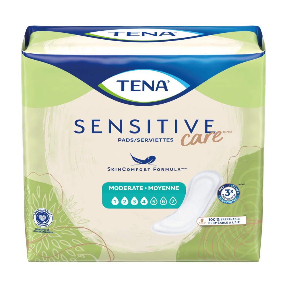 TENA Sensitive Care Moderate Pads Extra Coverage 60 x 3 (180 count)