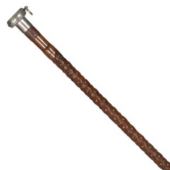 Rare Antique Gadget Cane Concealed Oil Lamp Lantern Walking Stick