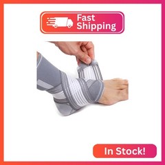 NeoTech Care Adjustable Ankle Support Brace (Gray, Size M, 1 Unit)