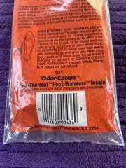 Vintage Odor Eaters Warm Fleece Foot Warmers Odor Destroying Insoles Johnson’s
