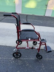 Medline Ultralight Transport Wheelchair – 15 lbs, Excellent Condition