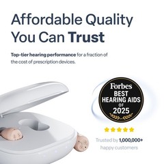 Atom ONE Complete Care Bundle Rechargeable OTC Hearing Aids + Full Care Kit