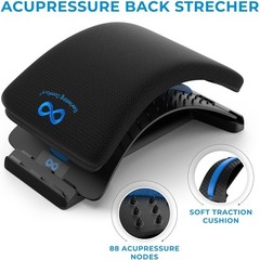 Best Adjustable Back Stretcher with Memory Foam & Acupressure for Pain Relief