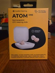 Audien Atom One Rechargeable OTC Hearing Aids… OPEN BOX