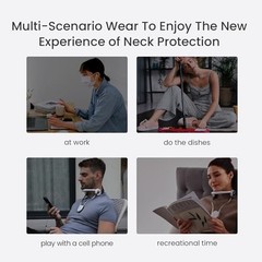 Adjustable Neck Brace with Rotatable Head Support for Neck Support