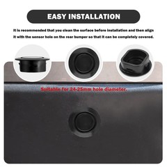10PCS Car Rear Bumper Plugs for Radar Hole,Durable Bumper Hole Plugs Cover for P