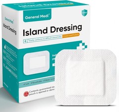 General Medi Sterile Island Dressing Bordered Gauze – 50 4 x 4(50 Count)