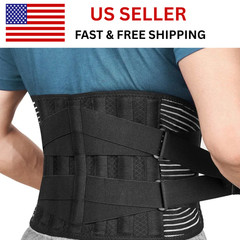 Adjustable Lower Back Brace Lumbar Support Waist Belt For Men Women Pain Relief