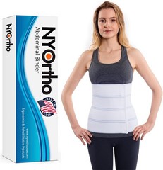 Comfortable Post-Surgery 12″ Abdominal Support Belt – 60-75″ Adjustable Fit