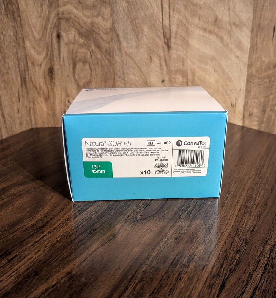 3 Boxes 10ct ConvaTec 411802 Natura Sur-Fit Moldable Skin Barrier No exp date