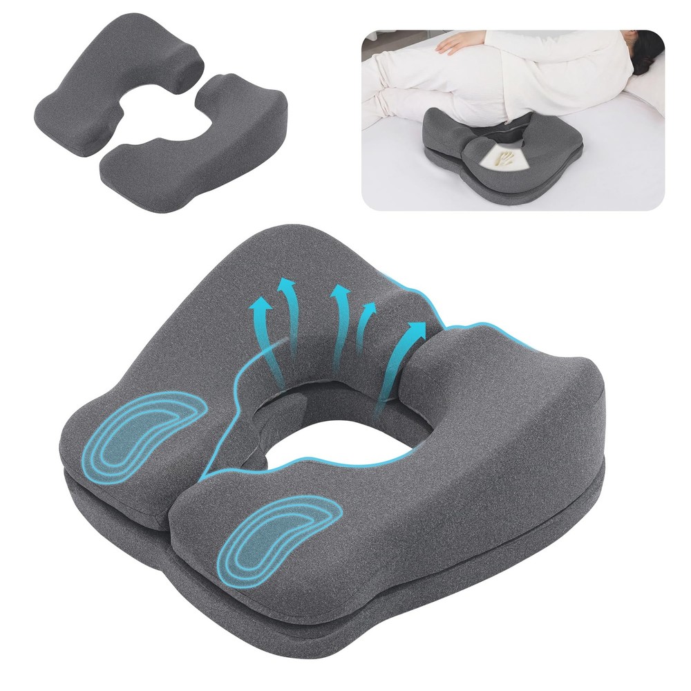Adjustable Bed Sore Cushions for Butt, 2-Layer Memory Foam Bedsore Pressure R…