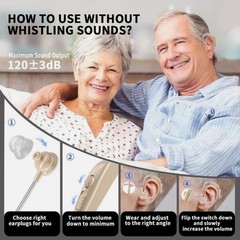 Hearing Aids Hearing Amplifiers for Seniors Rechargeable with Noise Cancelling