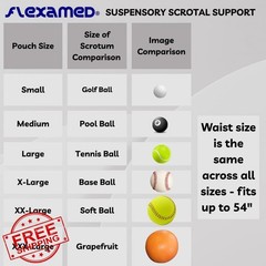 FlexaMed Scrotal Support XX-Large Straps