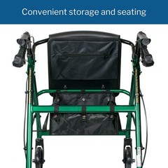 McKesson Rollator Folding Aluminum 32 to 37 inch Handle Height