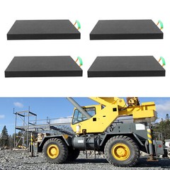 4pcs Set Heavy Duty Stabilizing Blocks, Square Support Pads with Handle Black US