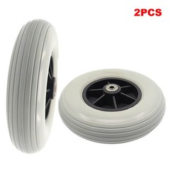 1 Pair 8inch 200×50 8×2 Rear Caster Wheels Assembly for Jazzy / Jet Wheelchairs