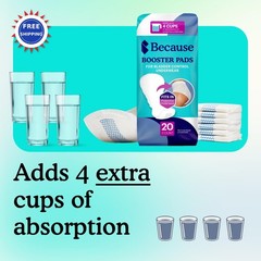 Adult Incontinence Pads 180 Count Because Overnight Booster Diapers Helps Keep