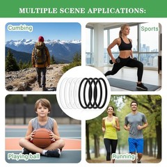 8pcs Patella Bands, Patellar Tendon Support Strap for Knee Pain Relief, Silic…
