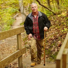 Brazos Twisted Oak Walking Cane, Handcrafted Wood Cane, Wooden Walking Canes