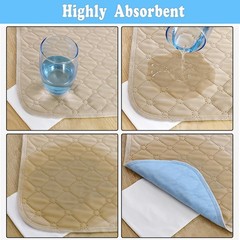 Waterproof Chair Pads for Incontinence 4 Pack Washable Seat Protector Pads Hi